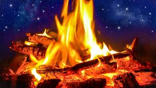 Campfire amp River Night Ambience 10 Hours  Nature White Noise for Sleep Studying or Relaxation [upl. by Esydnac327]