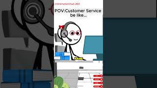 Customer Service be like Meme Animation shorts customerservice funny audioTherealveronika [upl. by Frederique]