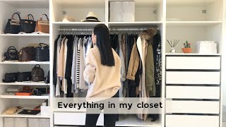 Everything I Own As A Luxury Minimalist  minimalist wardrobe tour small designer bag collection AD [upl. by Sadoc]