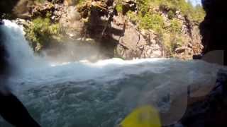 Kayaker saved just before swimming over a 60 foot waterfall [upl. by Ynhoj]