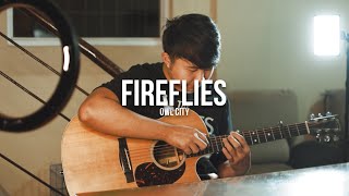 Fireflies  Owl City  Fingerstyle Guitar Cover  Lyrics [upl. by Navets]