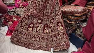 velvet lehenga bridal  वेलवेट लहंगा ब्राइडल  jai saree centre Sonipat [upl. by Eniamor]