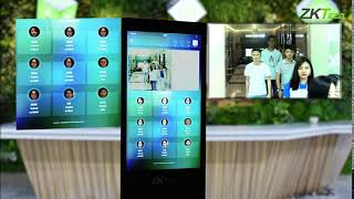 ZKTeco FaceKiosk Series TimeampAttendance Solution [upl. by Eerrahs]