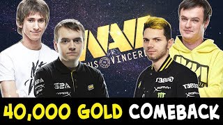 NAVI vs NAVI — Dendi 40000 gold COMEBACK [upl. by Alyahc]