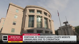 Portions of Pennsylvania Courts website unavailable due to cyberattack [upl. by Nylorak]