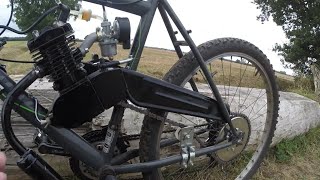 2Stroke Bicycle Engine Kit 80cc Dangerous How to Install [upl. by Marketa]