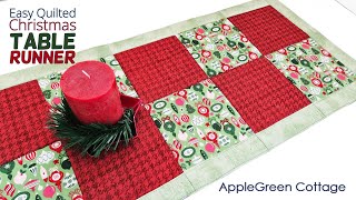 EASY Quilted Table Runner  FAST [upl. by Gypsy]