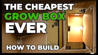 How to build the cheapest growbox ever Consumes less than a laptop [upl. by Coppins]