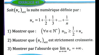 suites numériques 2 bac SM Ex 45 et 46 et 47 page 106 Almoufid [upl. by Chow]