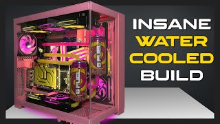 My First Custom Water Loop  Pink 011D EVO Build for GFuel [upl. by Pergrim]