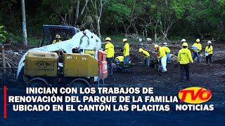 Inician con los trabajos de renovación del Parque de la Familia ubicado en el Cantón Las Placitas [upl. by Stelu]