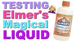 ELMERS MAGICAL LIQUID  ELMERS SLIME ACTIVATOR [upl. by Aynekal563]