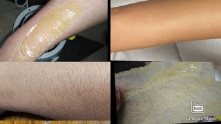 How to Wax at home  Brazilian Wax tutorial for hair removal  painless and stripeless waxing [upl. by Renae]