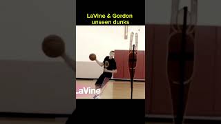 LaVine amp Gordon unseen dunks dunk shorts basketball nba unseen [upl. by Esiuqcaj]