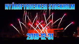 Fyrverkeri Stockholm nyårsafton 20191231 [upl. by Burrton]