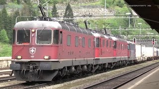 Bahnland Schweiz GotthardbahnFerrovia del Gottardo Nordrampe im Juli 2014  Göschenen [upl. by Llebanna]