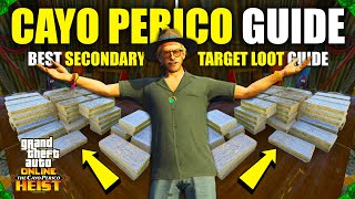 GTA 5 Online SOLO Elite Cayo Perico Heist Guide BEST Secondary Target Loot SECRET [upl. by Olraced]