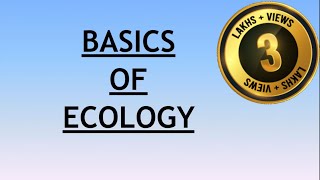 Environment and Ecology Lecture 1  Basics of Ecology [upl. by Wei]