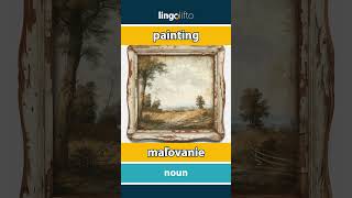 🇬🇧🇸🇰 painting  maľovanie  vocabulary builder  learn English  naučme sa anglicky [upl. by Katz]