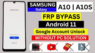 Samsung A10  A10S FRP Bypass Android 11  Google Account UnlockFRP Unlock Without PC Solution 2025 [upl. by Shum132]