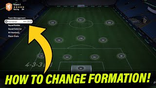 How to Change Formation on FC 25 Ultimate Team [upl. by Ainniz]