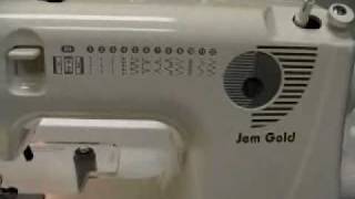 Janome Jem Gold 660 Sewing Machine Demo [upl. by Annailuj45]