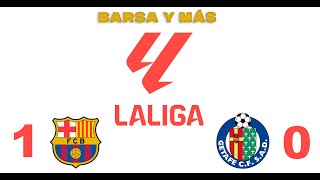 BARCELONA 1  GETAFE 0 [upl. by Ellenij]