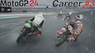 MotoGP 24  Career Pt 3 Rain Interrupts The Race [upl. by Petr]