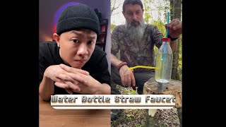 Full Water Bottle Straw Faucet dthacks92 hack lifehacks tips tipsandtricks [upl. by Dumond]