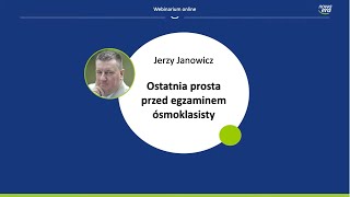 Ostatnia prosta przed egzaminem Ăłsmoklasisty z matematyki [upl. by Lettie]