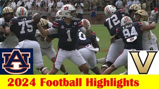 Vanderbilt vs Auburn Football Game Highlights 11 2 2024 [upl. by Annotahs]