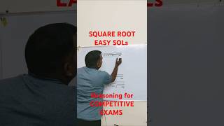 SQUARE ROOT SOLsssc shorts shortsfeed reasoning subscribers maths trending viralvideo [upl. by Edholm]