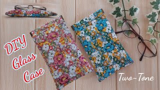 DIY Squeeze flex frame glasses case How to sew a snappy glasses case Glasses case sewing tutorial [upl. by Ahsienel949]