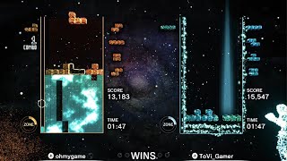 Tetris Effect Connected202411301559 zone BATTLE rank match [upl. by Marala]