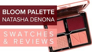 NATASHA DENONA BLOOM BLUSH PALETTE REVIEW amp SWATCHES  Spring 2019 ♫ [upl. by Margret647]