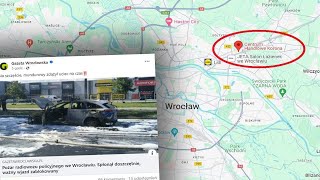 WROCŁAW RADIOWÓZ W OGNIU  STRAŻACY BEZRADNI [upl. by Navonoj628]