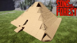 How to Build a Pyramid  Sons of The Forest [upl. by Darnok151]