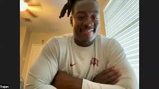 Saints UDFA DE Trajan Jeffcoat talks signing with Saints and his journey to NFL [upl. by Leuqim583]