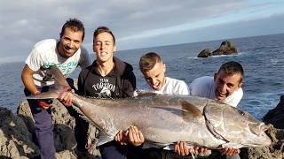 Pesca extrema Medregal de 565 kg en Tenerife RECORD [upl. by Jacinto]