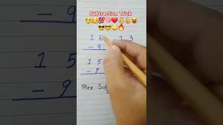 Subtraction tricks 🤗😎😉🧠❤💯 trick maths subtraction mathstricks multiplication foryou [upl. by Eecrad]