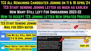 TCS Biggest Remaining 5000 Candidates Onboarding Joining Started  Next Joining in 11 amp 18 April24 [upl. by Ferneau465]