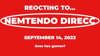 REOCTING TO Nintendo Direct 09142023 [upl. by Sucramad941]