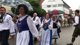 Volksfestumzug in Neurburg an der Donau Bayern 28 Juli 2023 [upl. by Davina797]