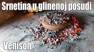 Srnetina u glinenoj posudi Venison in a clay pot Srnetina ispod peke [upl. by Warrick]