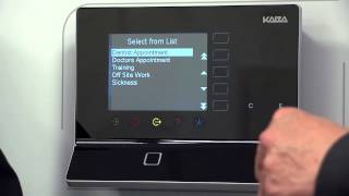 Time and attendance terminal from Kaba [upl. by Rehtse]