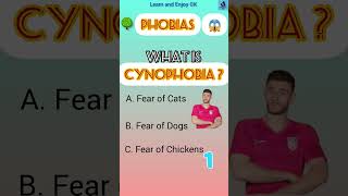 quiztime facts phobiascynophobiaquizze gkquiz learn quizzing [upl. by Singer]