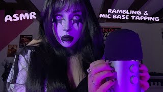 Mic Base Tapping amp Rambling ASMR  Mic Scratching Whispering [upl. by Nordna]