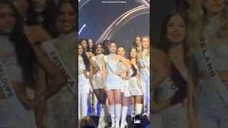 Momen sedih Clara Shafira  Indonesia tidak masuk jajaran TOP 30 SemiFinalist Miss Universe [upl. by Noerb]