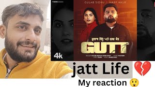 Reaction 💔 GUTT Official Video  GULAB SIDHU  HARF KAUR  Latest Punjabi Songs 2024 sagarg285 [upl. by Adnohsirk]