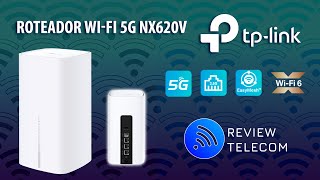 Roteador WiFi 5G TPLink NX620v com WiFi 6 e Porta de 25Gbps [upl. by Ecinev523]